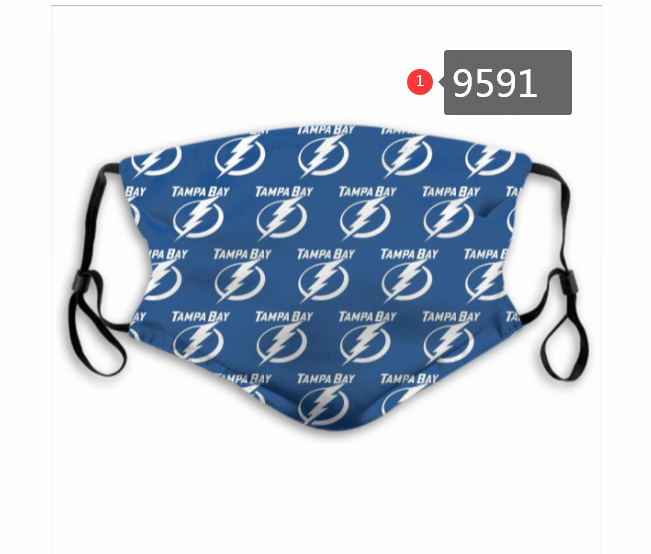 New 2020 NHL Tampa Bay Lightning #3 Dust mask with filter-0
